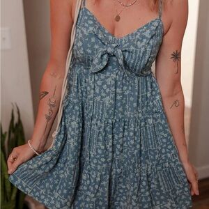 Altar’d State Floral Blue Sundress